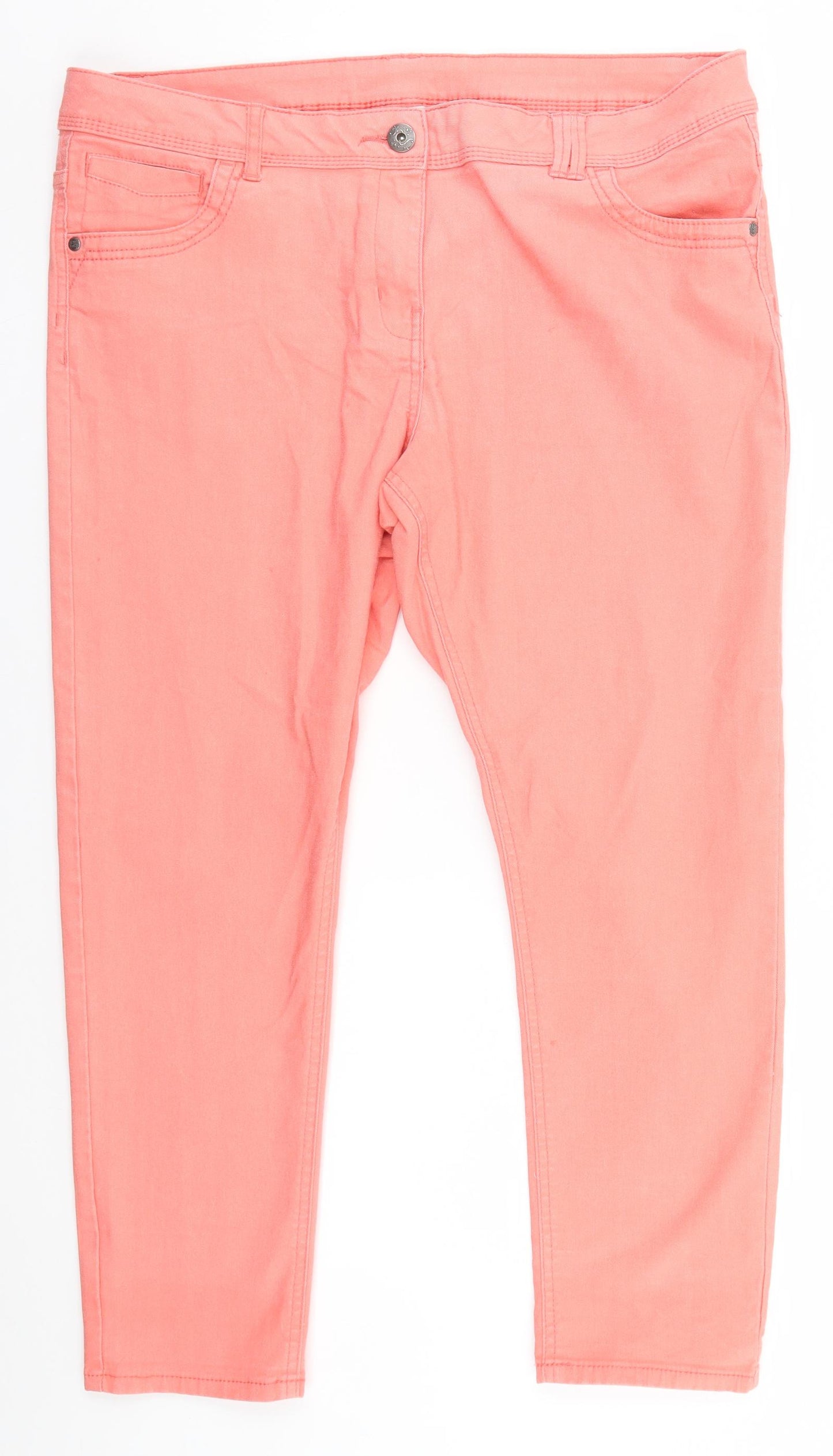 George Womens Pink   Straight Jeans Size 18 L26 in