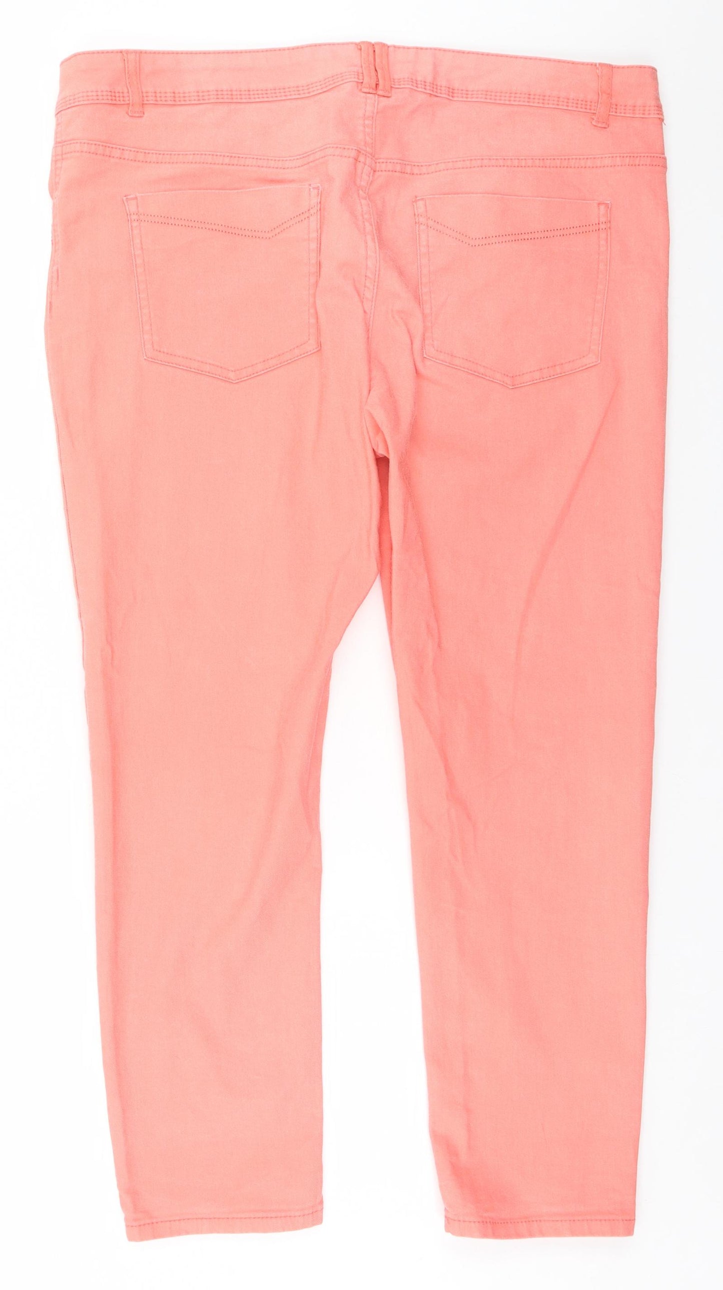George Womens Pink   Straight Jeans Size 18 L26 in