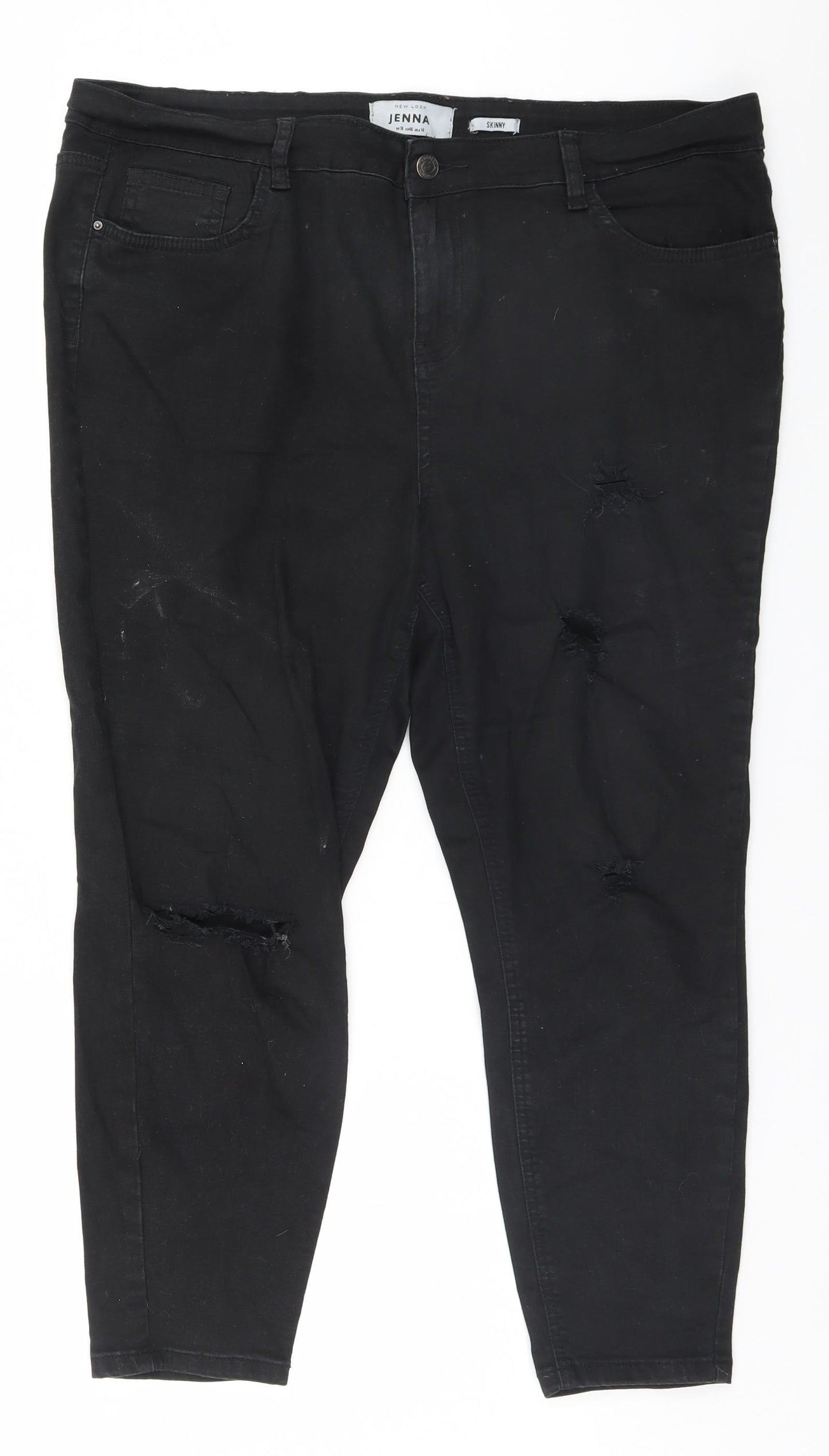 New Look Womens Black   Skinny Jeans Size 18 L23.5 in
