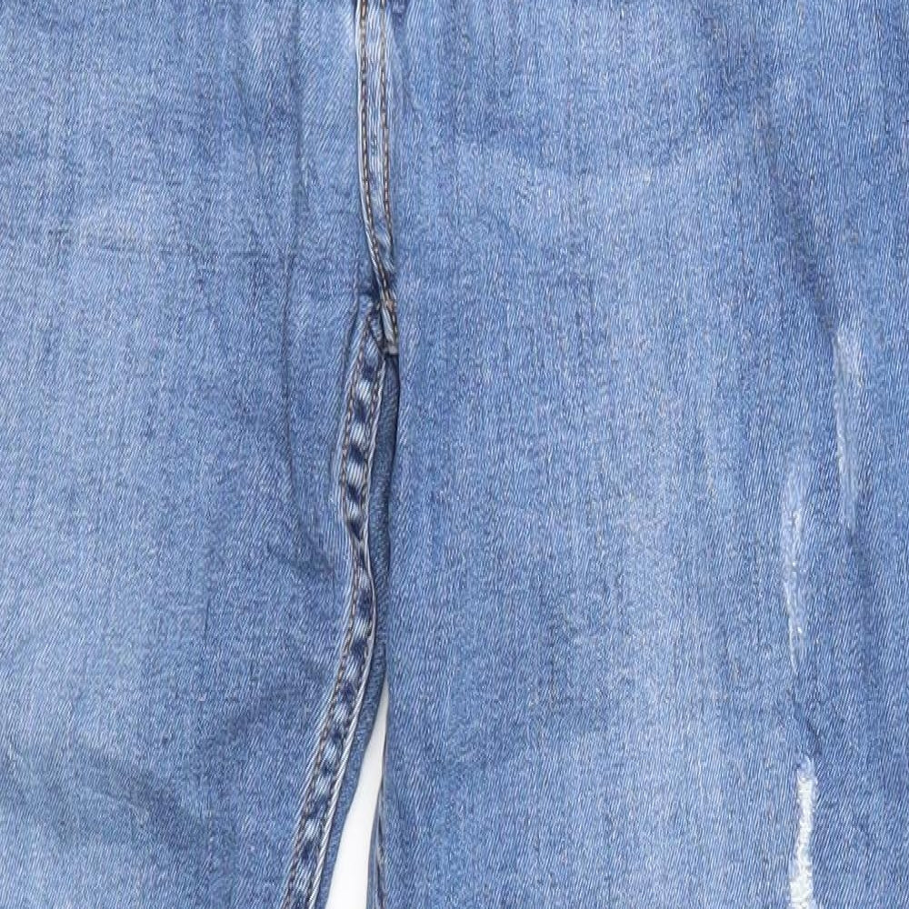 H&M Womens Blue   Straight Jeans Size 8 L25 in