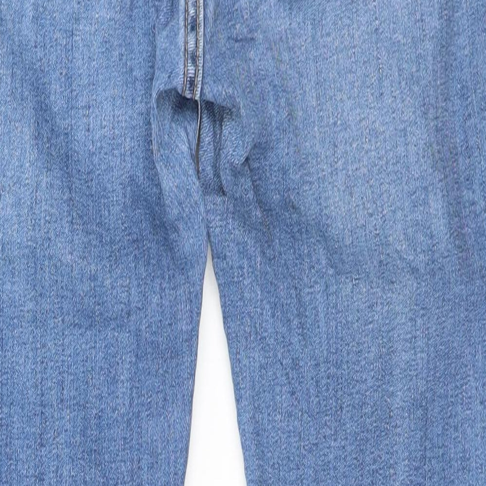 H&M Womens Blue   Straight Jeans Size 8 L25 in