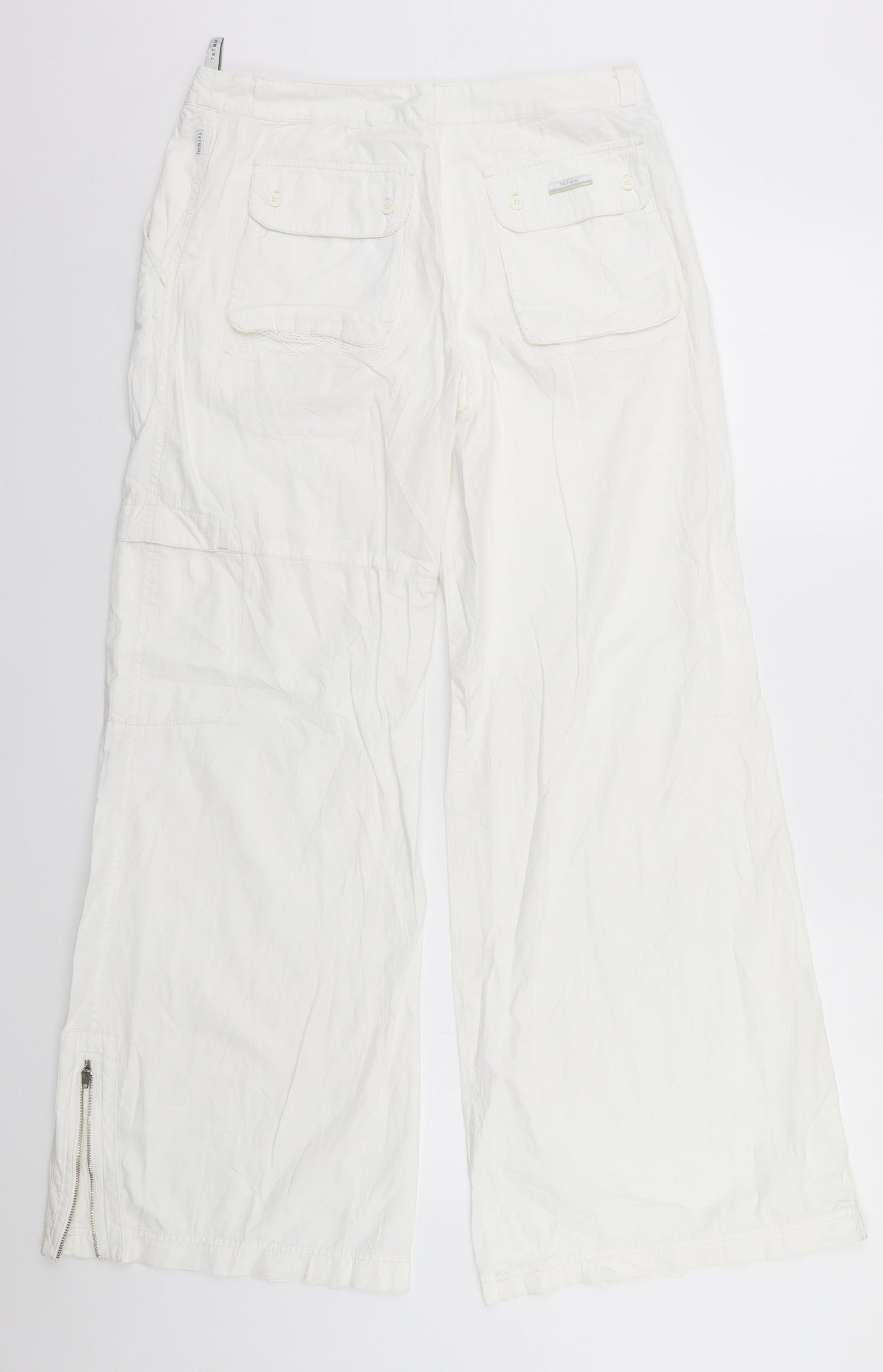 Tatwm Womens White   Trousers  Size 10 L30 in