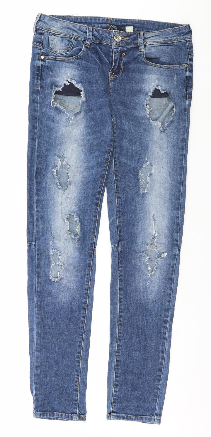 Bershika Womens Blue   Skinny Jeans Size 10 L30 in