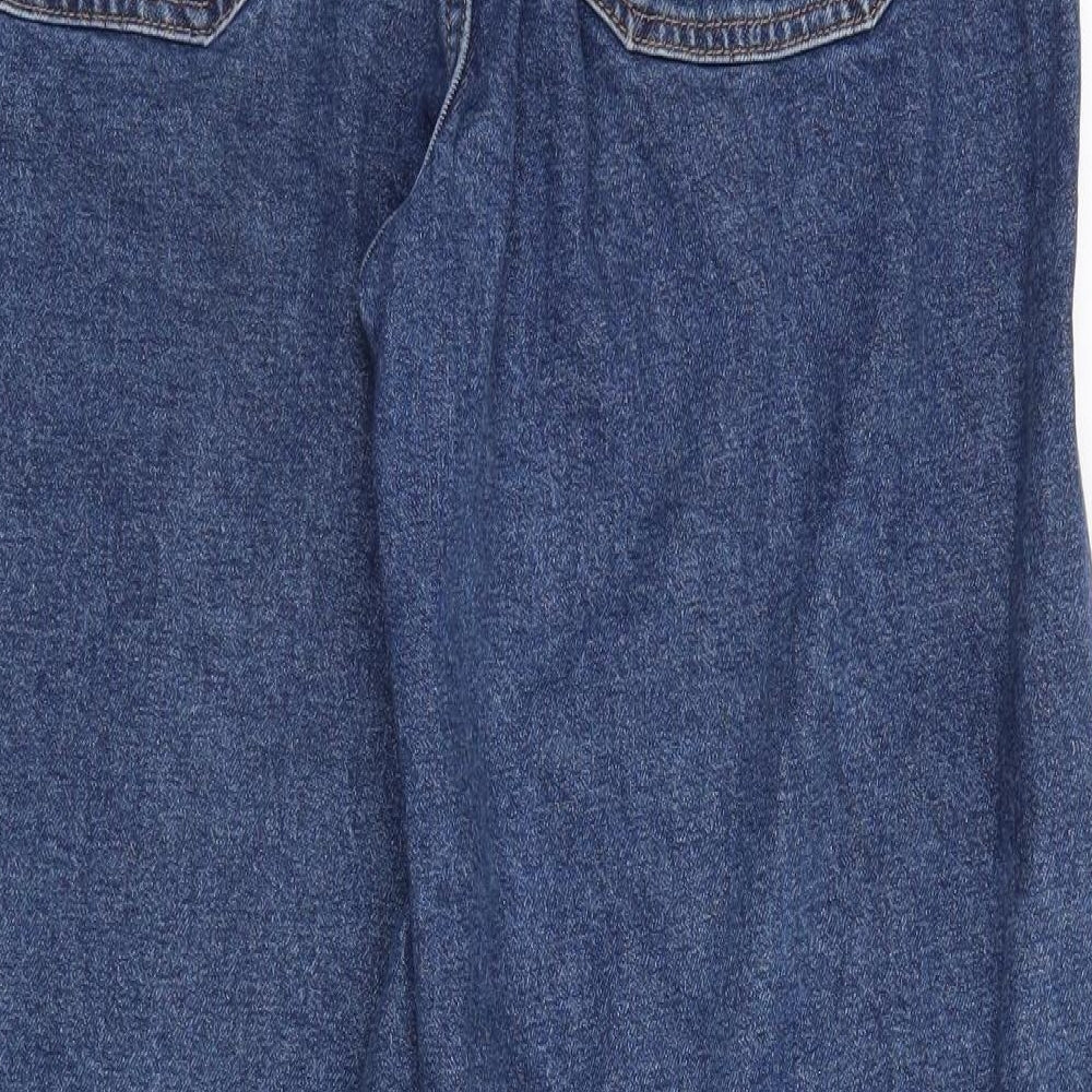 Pull&Bear Womens Blue   Wide-Leg Jeans Size 10 L30 in