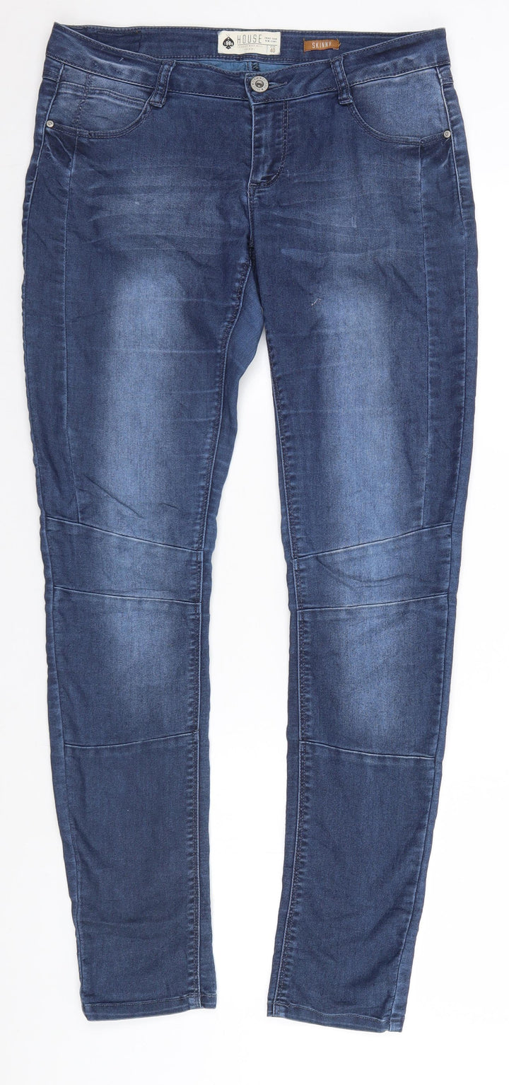 House Womens Blue   Skinny Jeans Size 12 L30 in