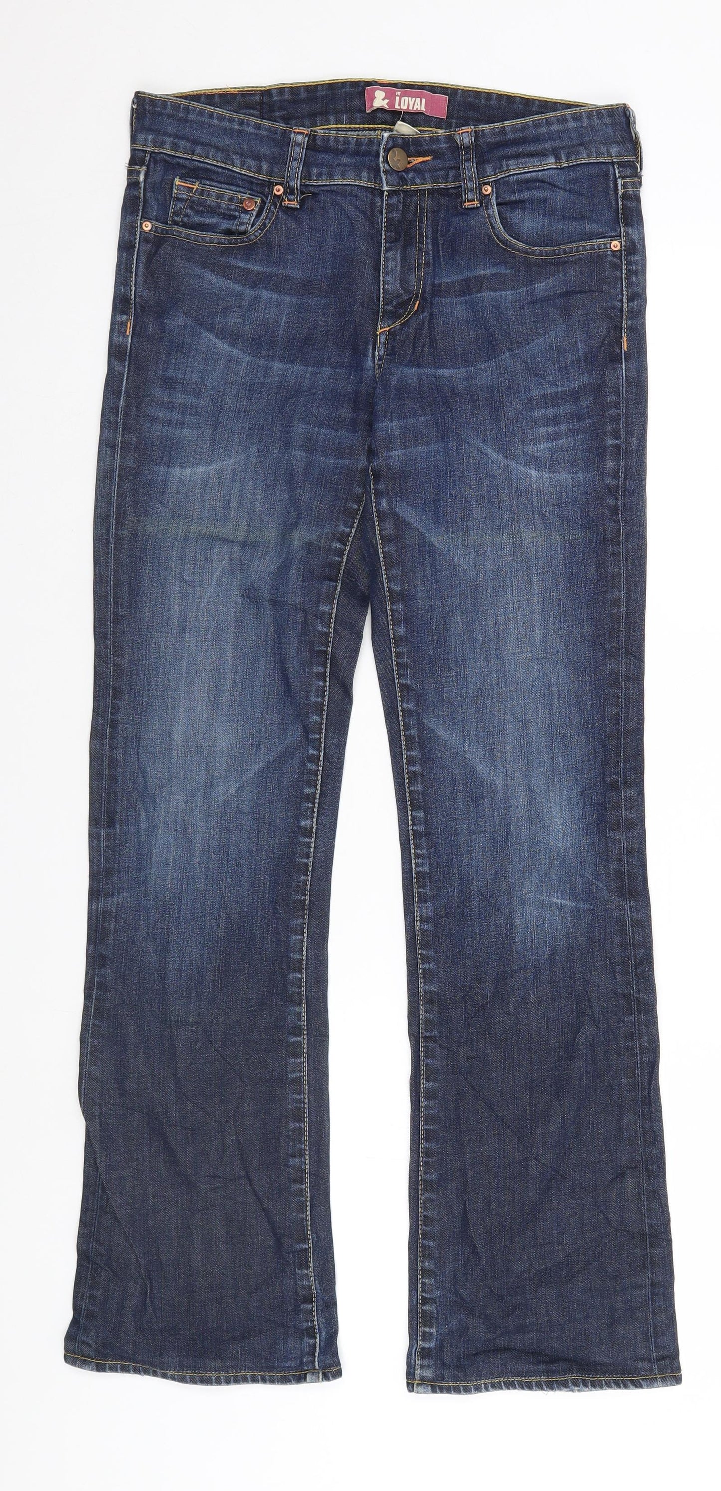 H&M Womens Blue   Straight Jeans Size 27 in L29 in