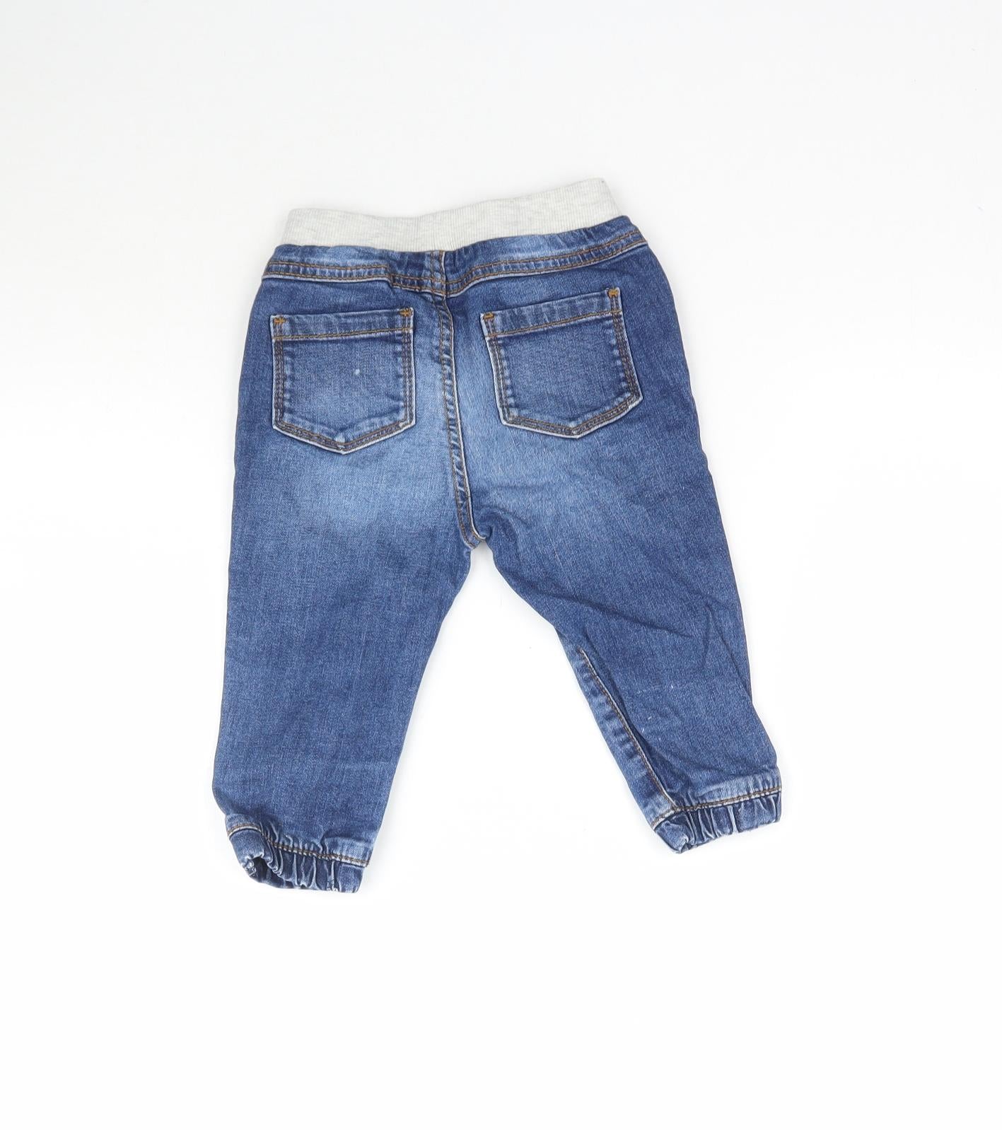 Matalan Baby Blue  Denim Jogger Jeans Size 9 Months