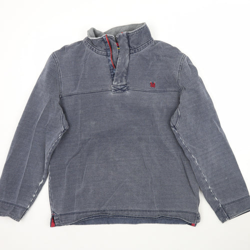 Crew Clothing Company Mens Blue   Pullover Sweatshirt Size L  - Grey / Blue