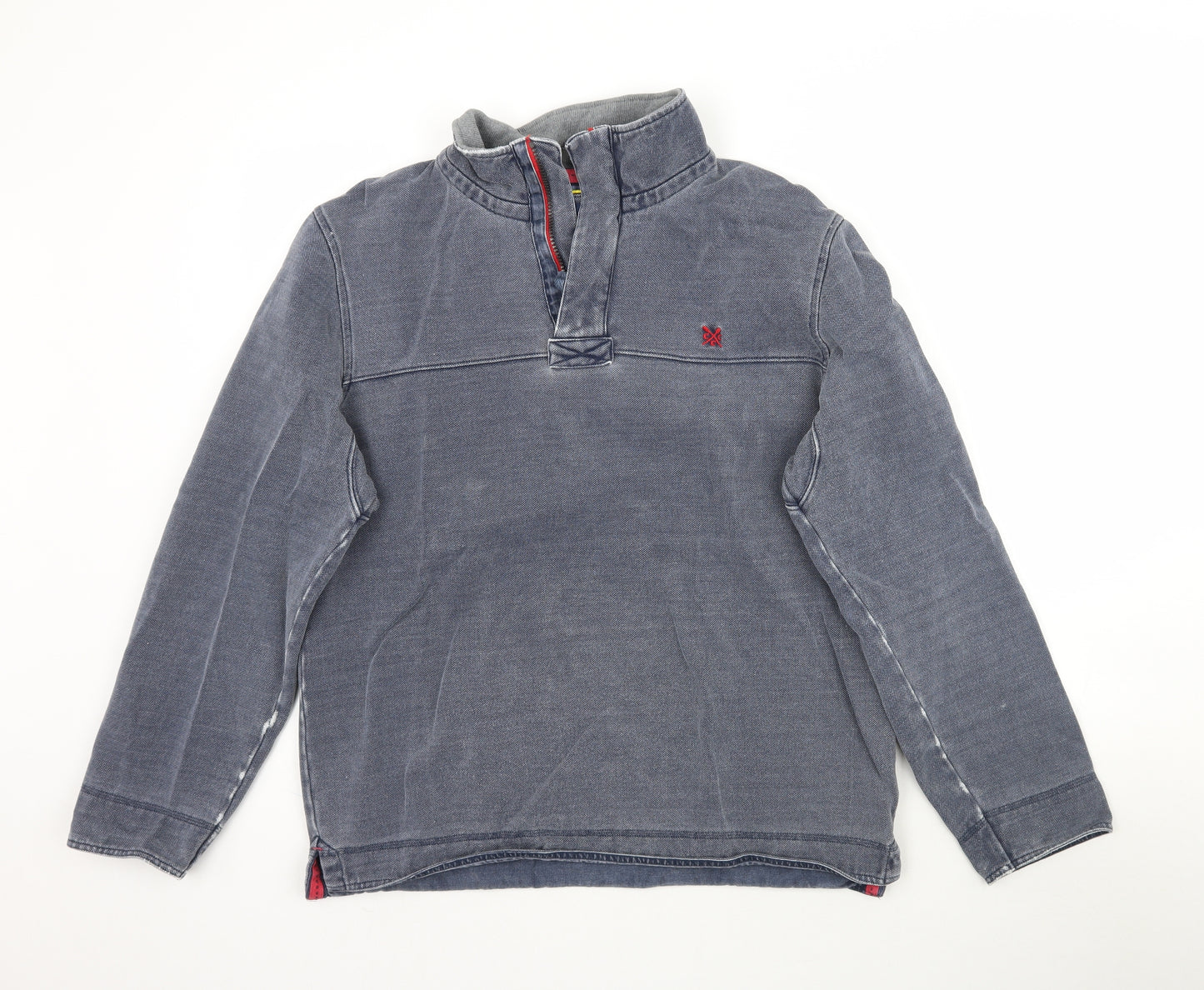 Crew Clothing Company Mens Blue   Pullover Sweatshirt Size L  - Grey / Blue