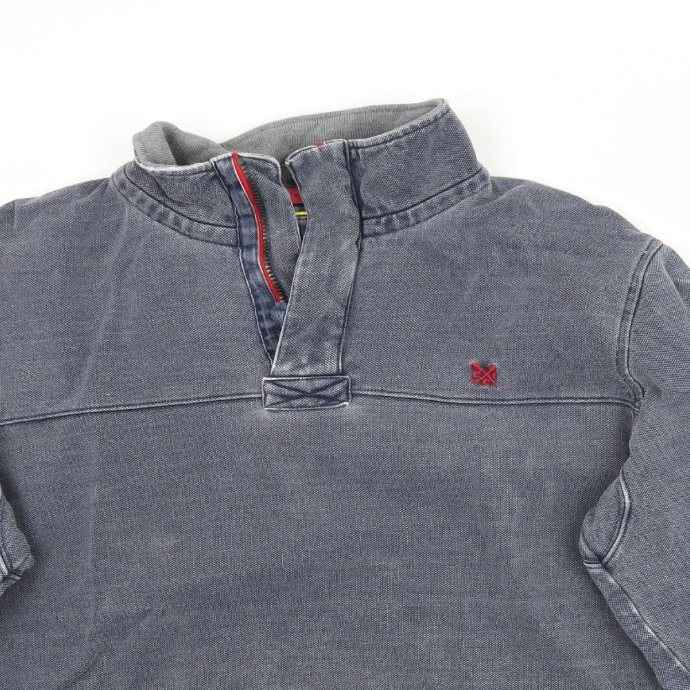 Crew Clothing Company Mens Blue   Pullover Sweatshirt Size L  - Grey / Blue