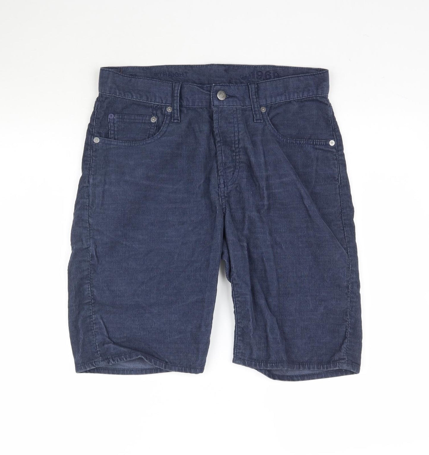 Gap Mens Blue  Corduroy Bermuda Shorts Size 30