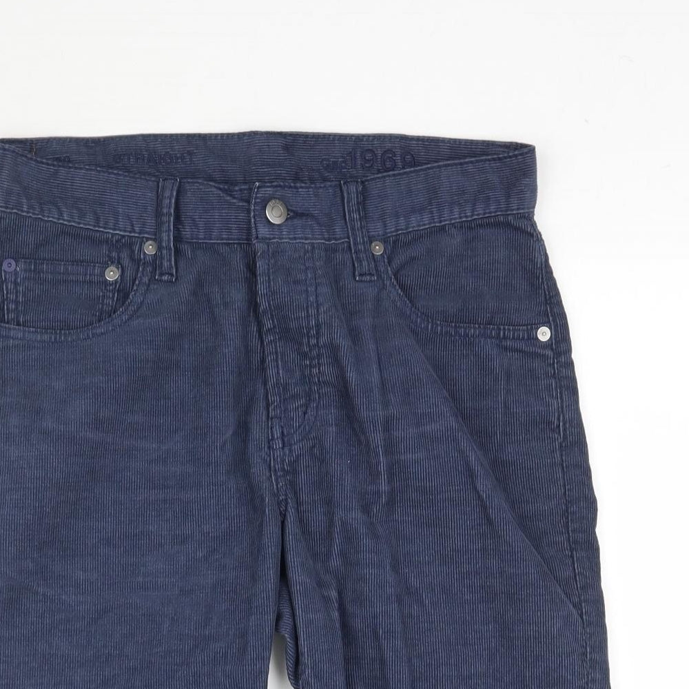 Gap Mens Blue  Corduroy Bermuda Shorts Size 30