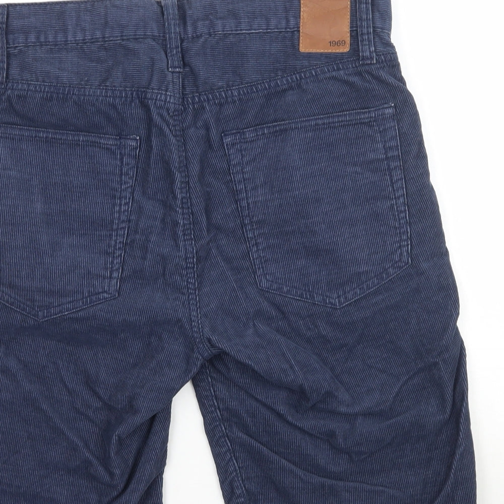 Gap Mens Blue  Corduroy Bermuda Shorts Size 30