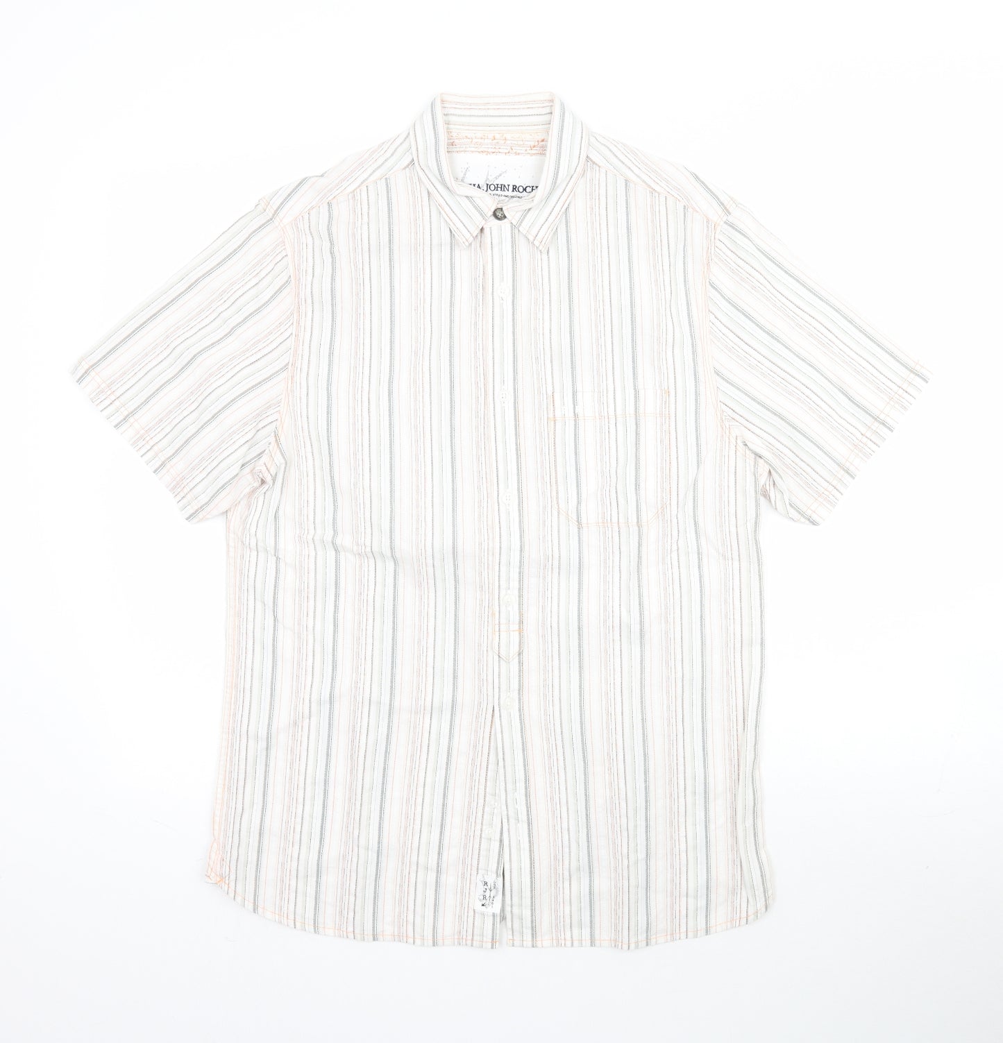 Debenhams Mens Multicoloured Striped   Button-Up Size S