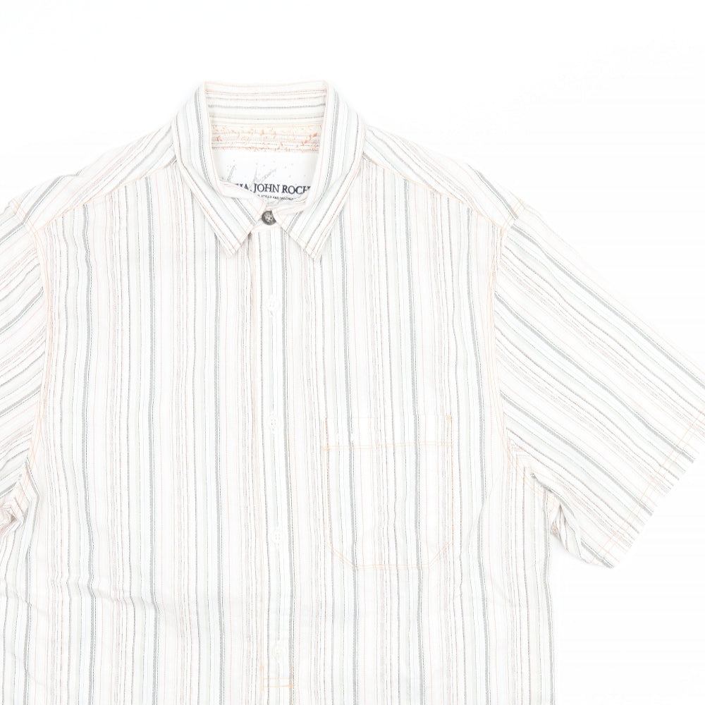 Debenhams Mens Multicoloured Striped   Button-Up Size S