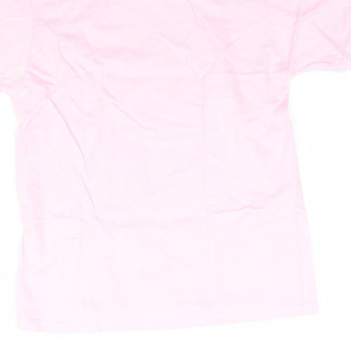 Gildan Girls Pink   Basic T-Shirt Size M  - Merry Christmas Unicorn Princess Grainne
