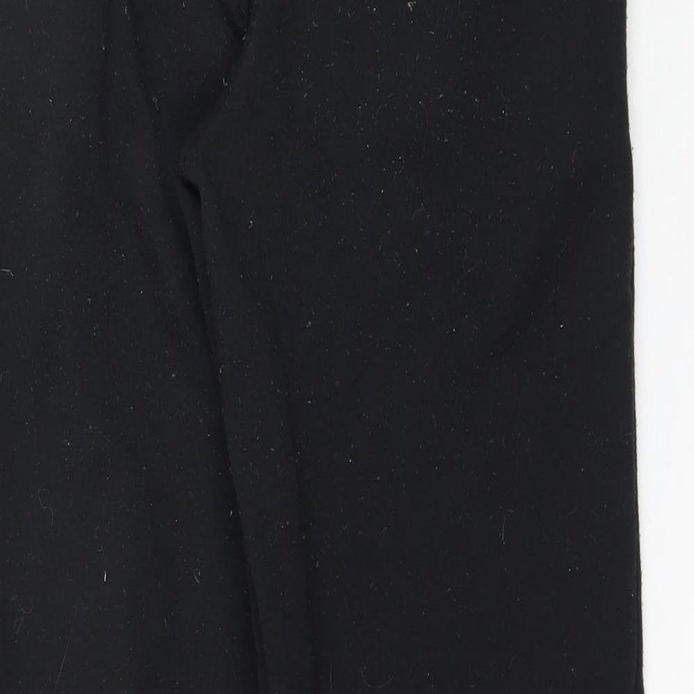 Preworn Womens Black  Flannel Jogger Trousers Size S L30 in