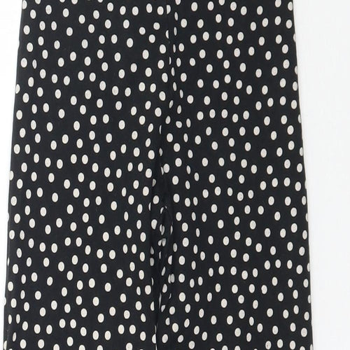 Matalan Girls Black Polka Dot  Jogger Trousers Size 9 Months - Leggings