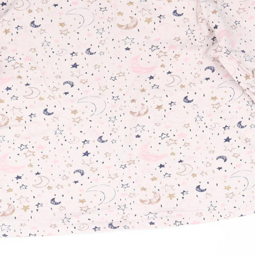 George Girls Pink   Basic T-Shirt Size 8-9 Years  - Star Stars moon