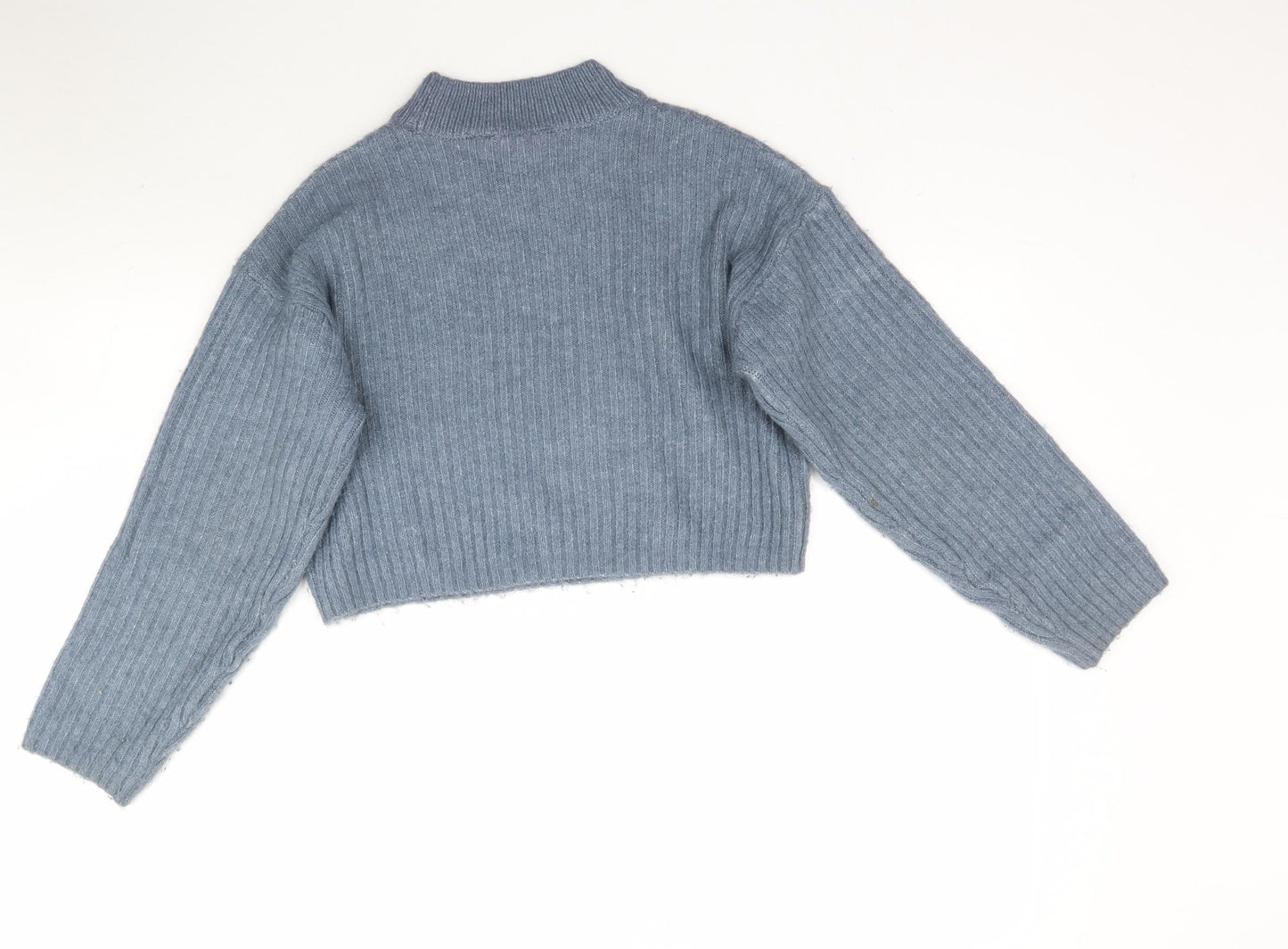 New Look Girls Blue  Knit Pullover Jumper Size 12-13 Years  - Cropped