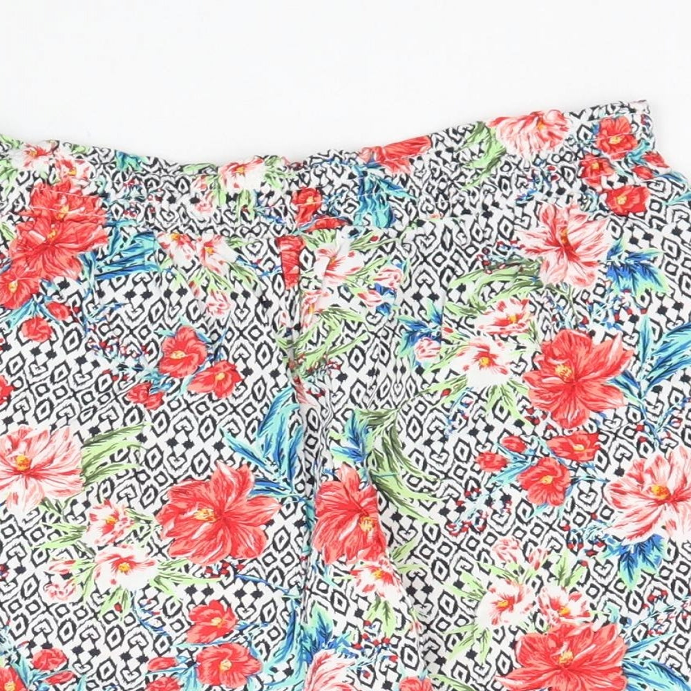 Primark Girls Multicoloured Floral   Shorts Size 12-13 Years