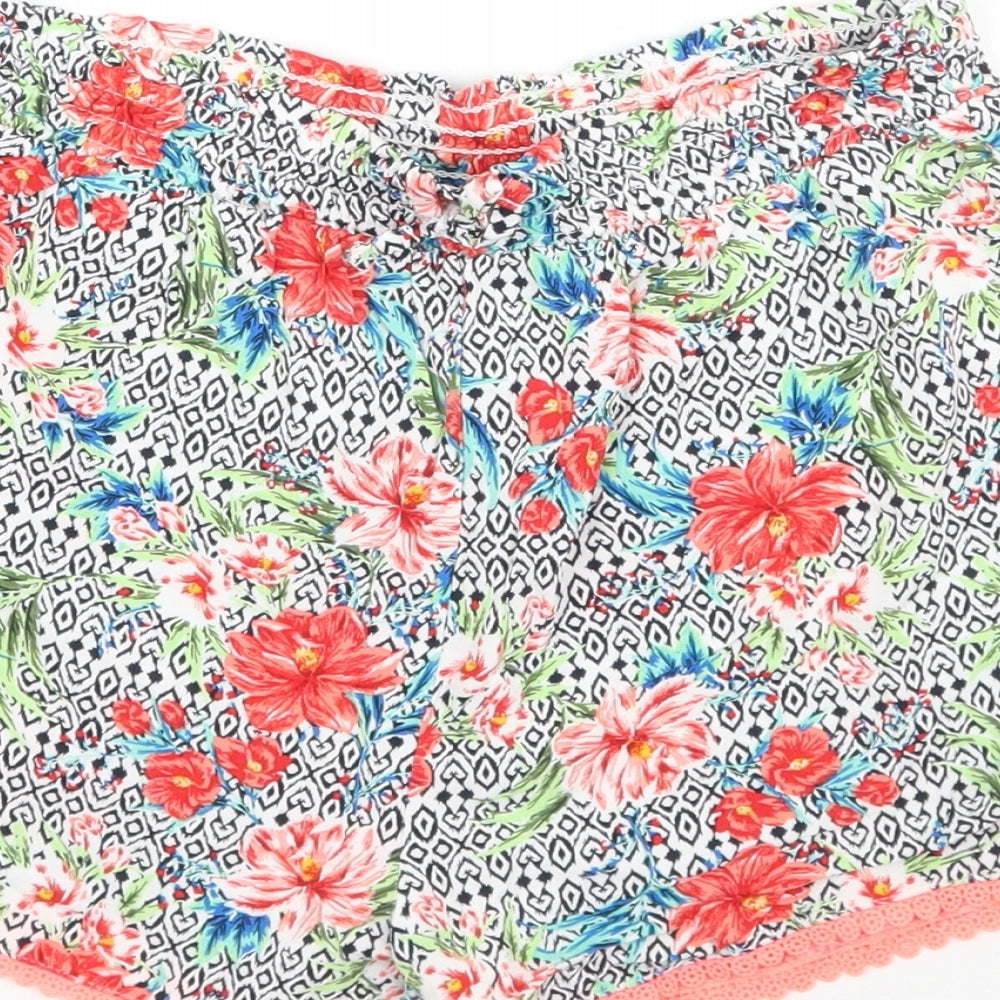 Primark Girls Multicoloured Floral   Shorts Size 12-13 Years