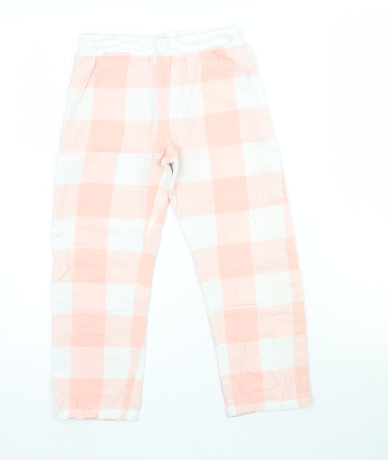 F&F Girls Pink Plaid   Pyjama Pants Size 7-8 Years  - Gingham / Check