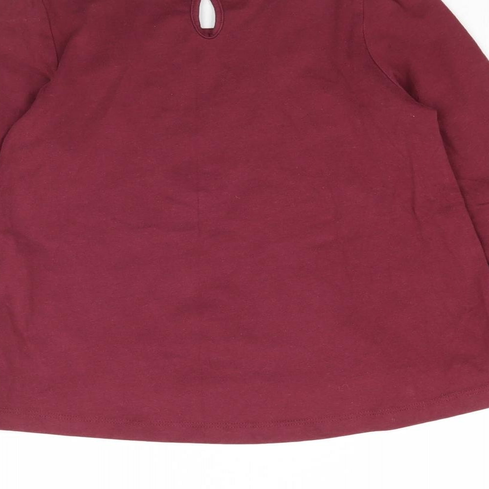 TU Girls Red   Basic T-Shirt Size 8 Years  - Lace detail