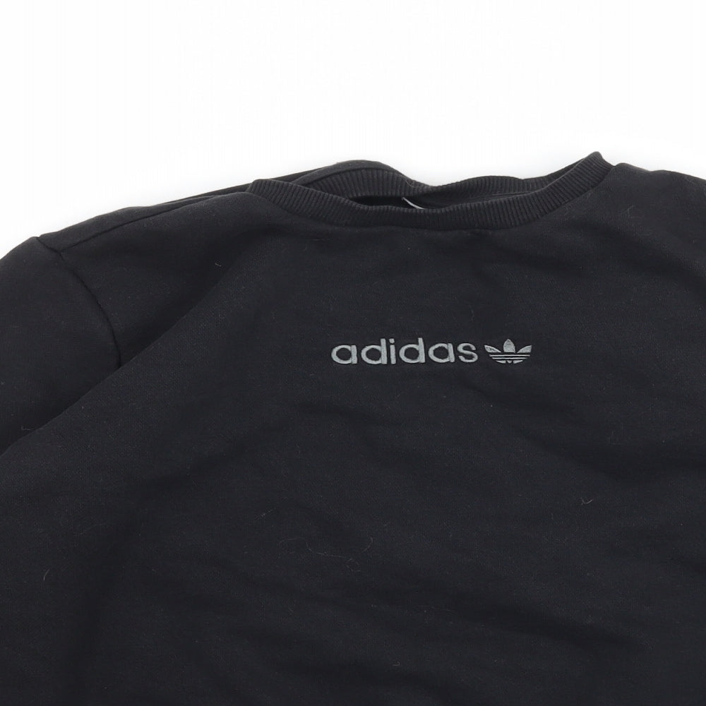 adidas Boys Black   Pullover Sweatshirt Size L