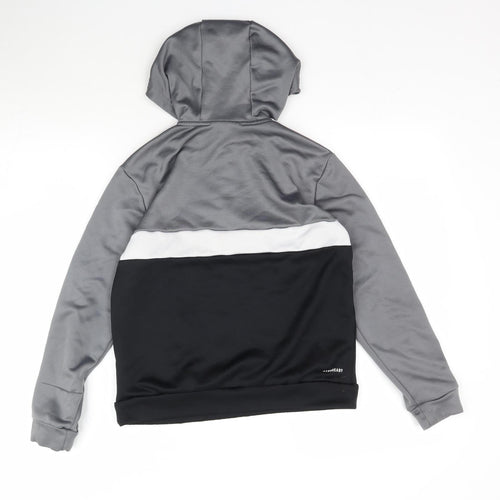 adidas Boys Grey   Pullover Hoodie Size L