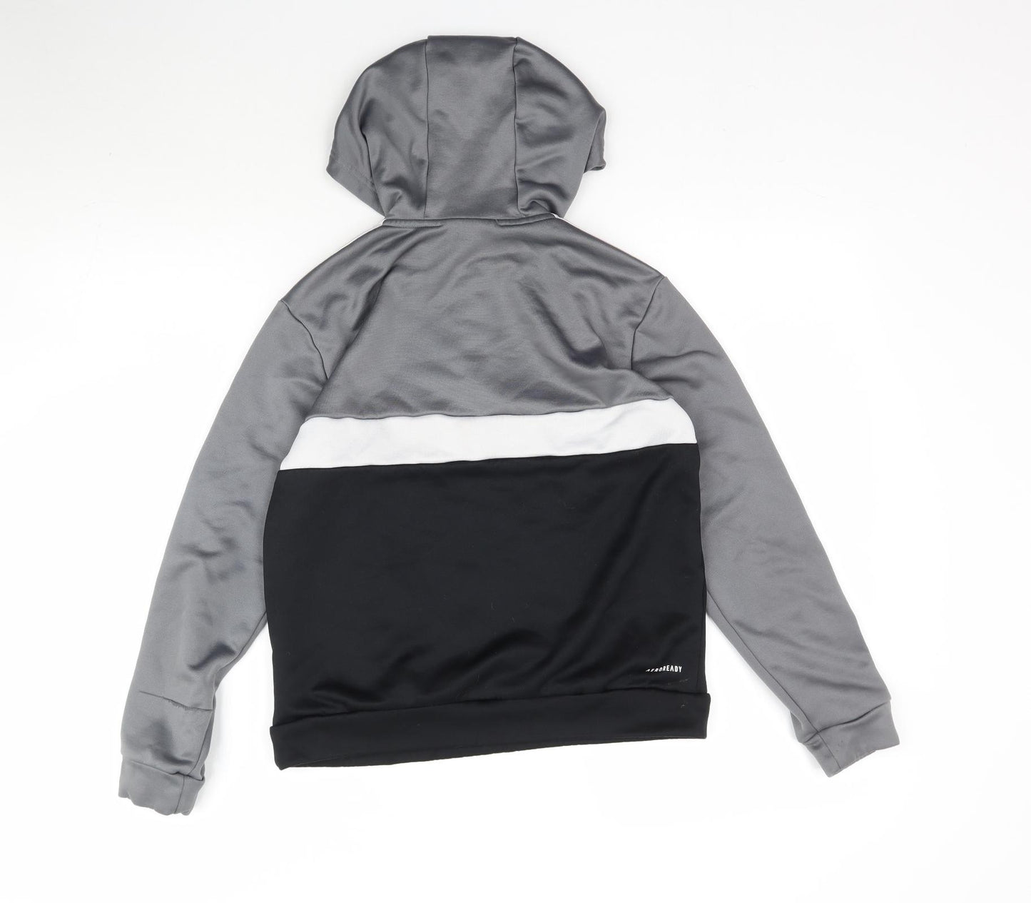 adidas Boys Grey   Pullover Hoodie Size L