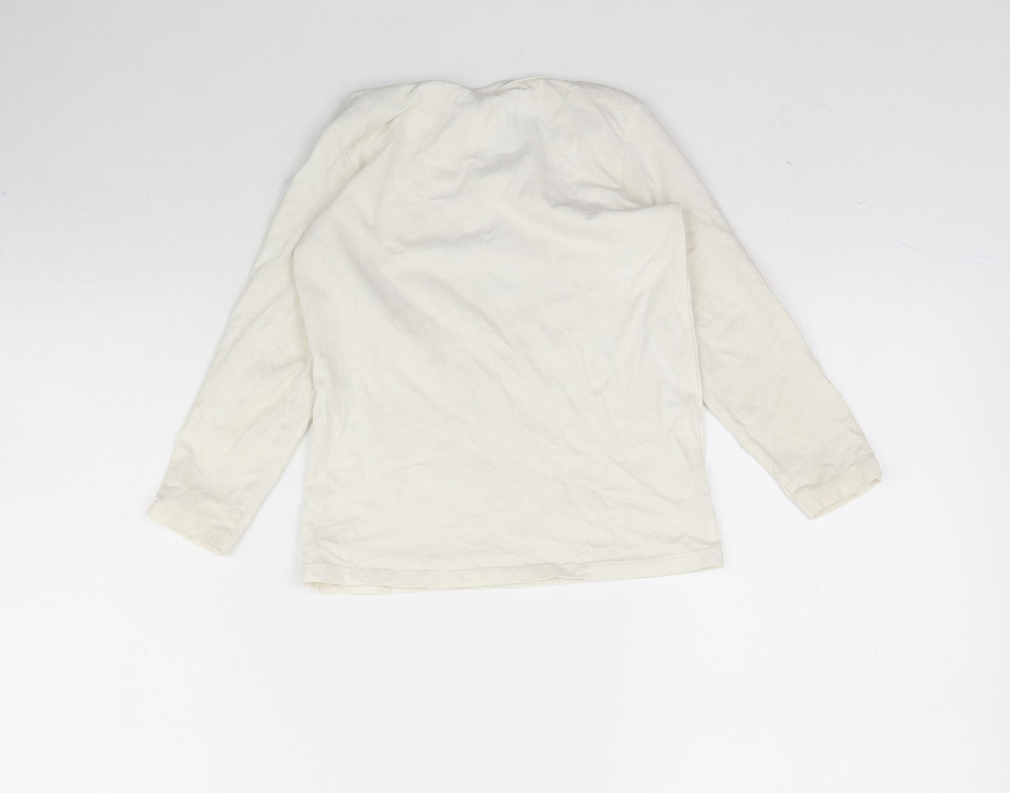 H&M Boys Ivory   Basic T-Shirt Size 2-3 Years  - Animal