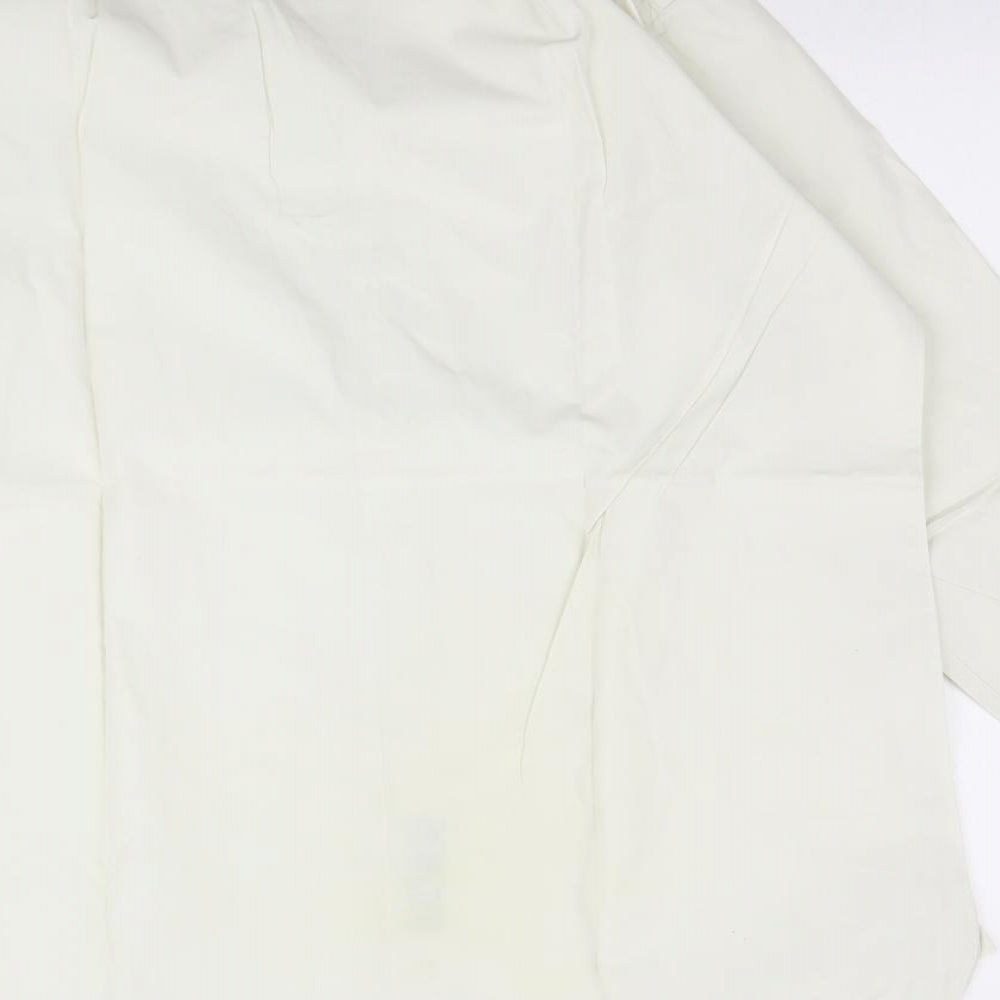 Charles Tyrwhitt Mens Ivory    Dress Shirt Size 16