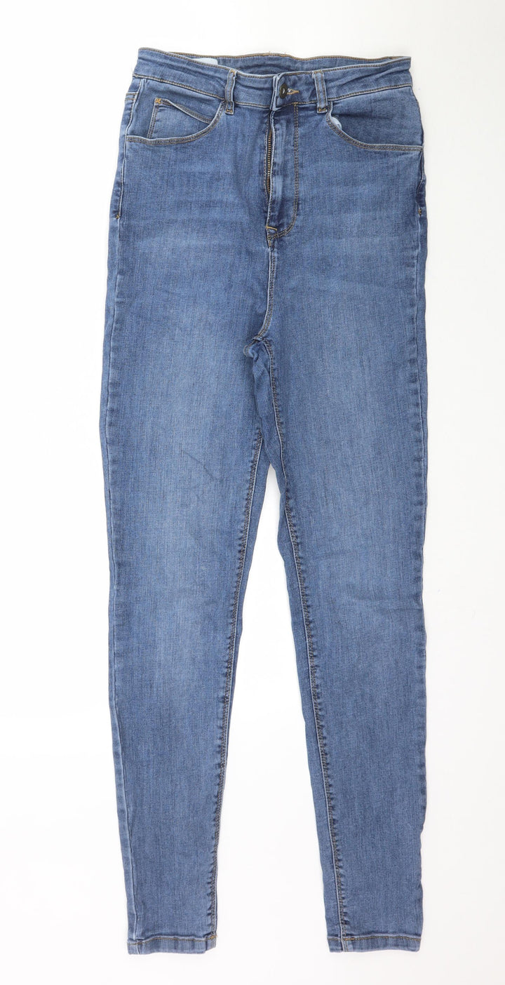 COLLUSION Womens Blue Denim Skinny Jeans Size 28 in L31 in