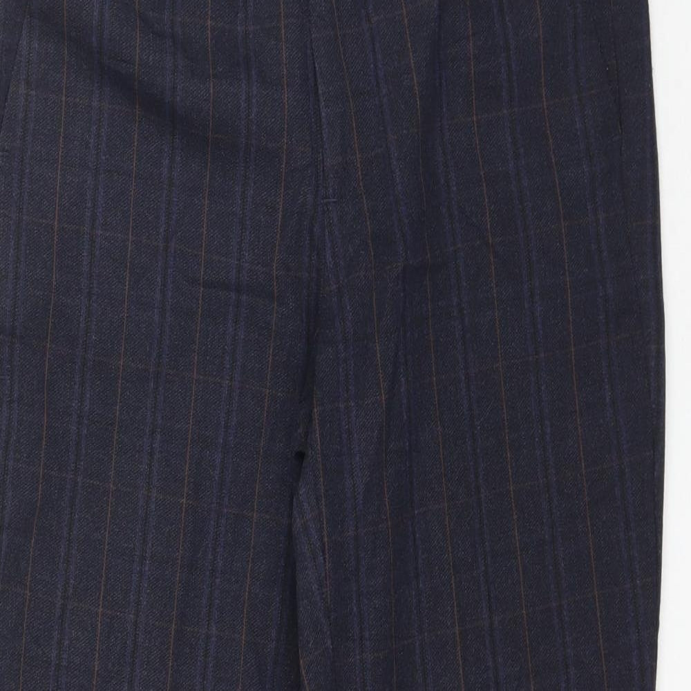 Zara Womens Multicoloured Plaid  Trousers  Size 6 L28 in