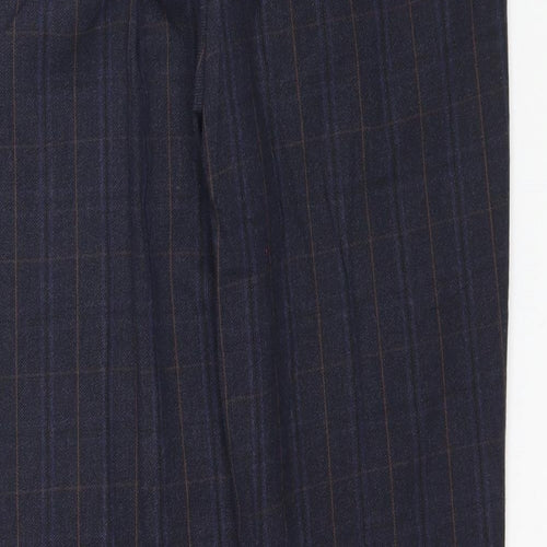 Zara Womens Multicoloured Plaid  Trousers  Size 6 L28 in