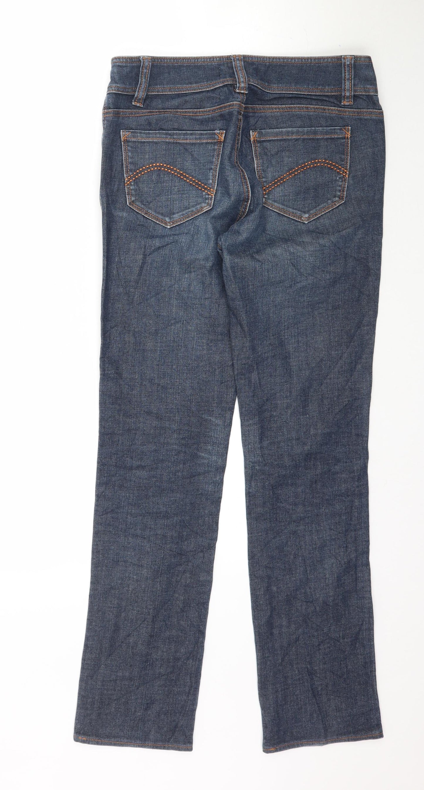 C Denim Womens Blue  Denim Straight Jeans Size 8 L31 in