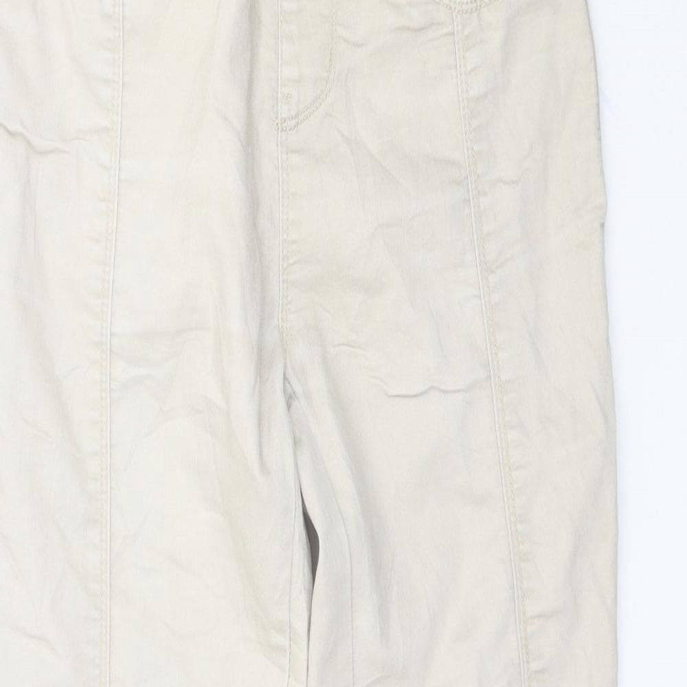 Stradivarius Womens Beige  Denim Jegging Jeans Size 6 L29 in