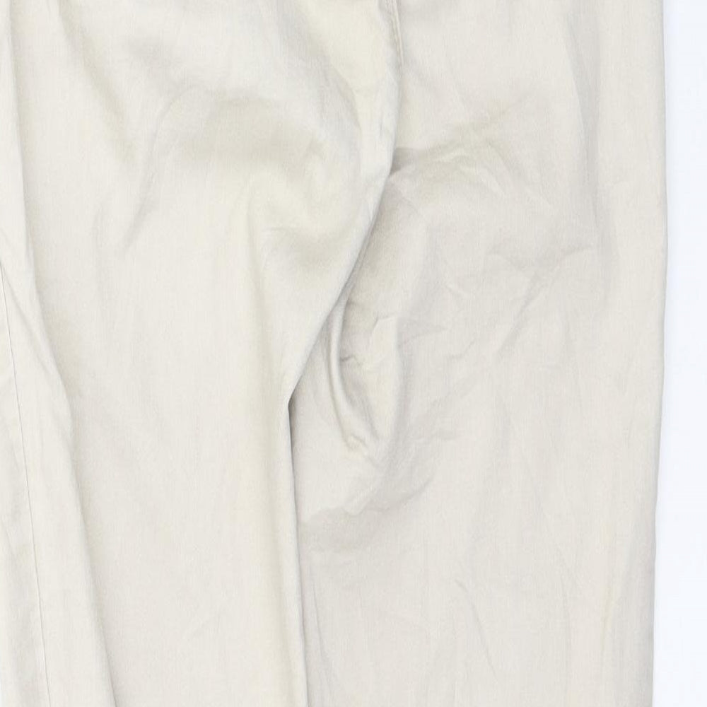 Stradivarius Womens Beige  Denim Jegging Jeans Size 6 L29 in