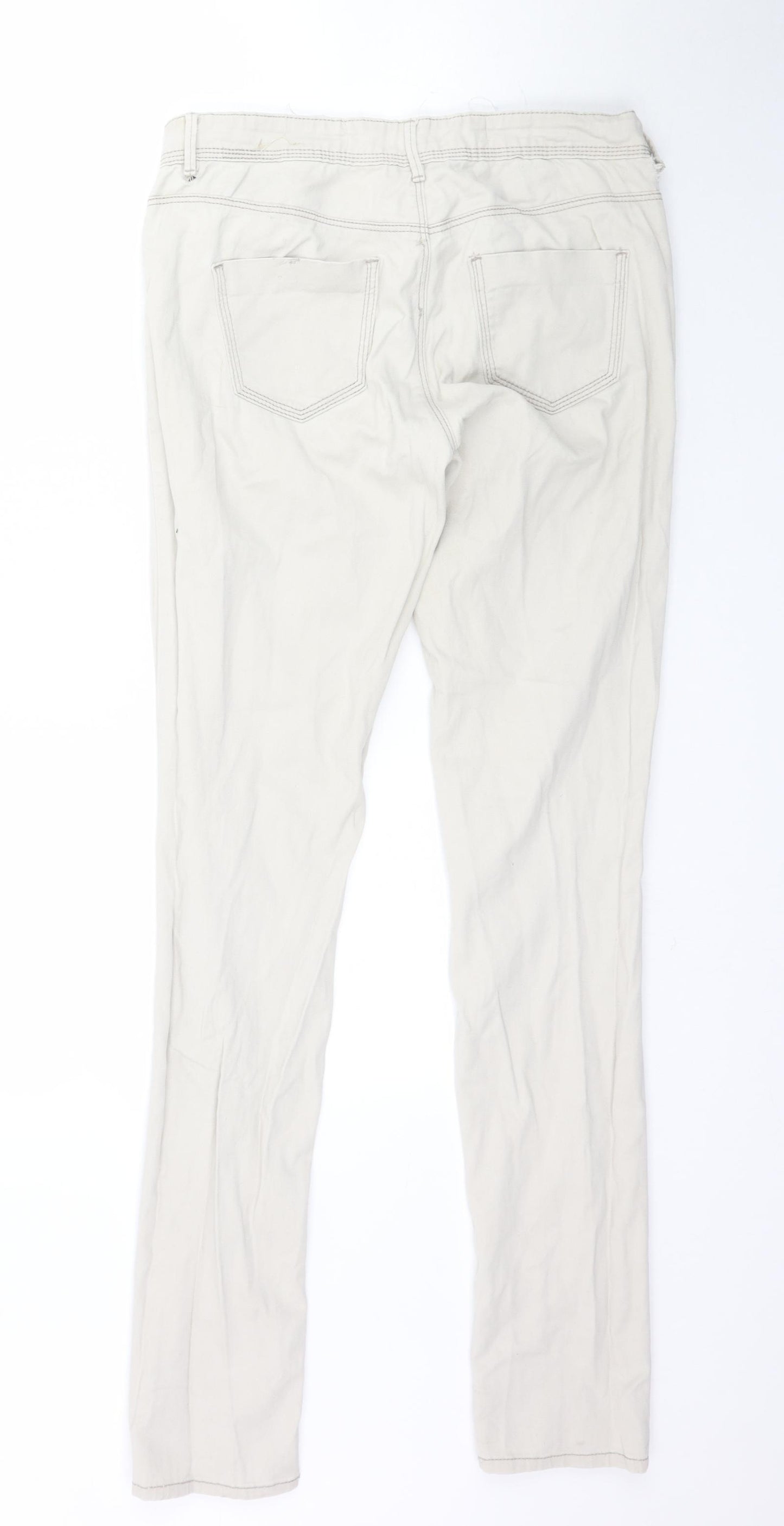 NEXT Womens Beige  Denim Skinny Jeans Size M L34 in