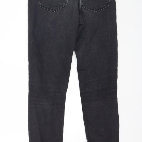 Preworn Womens Black  Denim Skinny Jeans Size 26 in L28 in