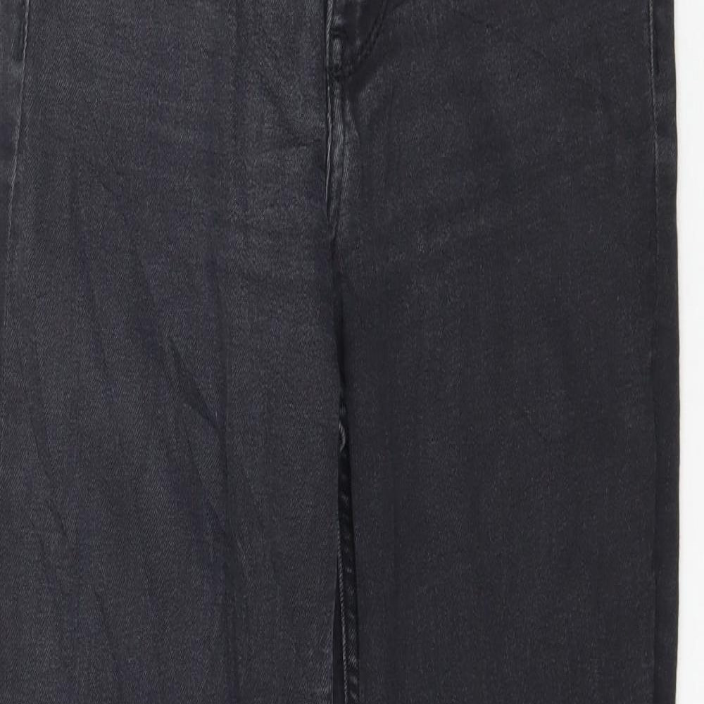 Preworn Womens Black  Denim Skinny Jeans Size 26 in L28 in