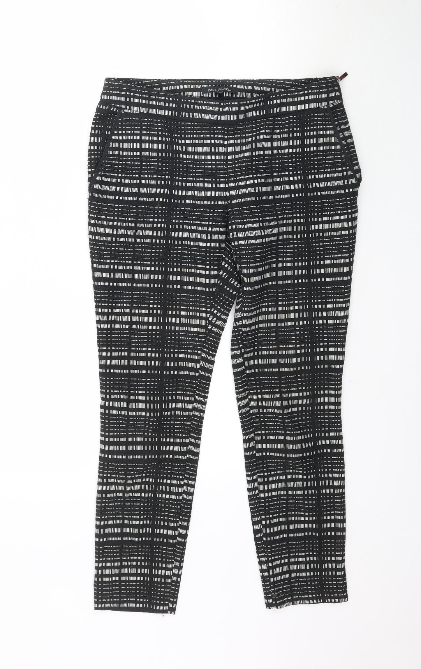 NEXT Womens Multicoloured Plaid  Trousers  Size 8 L26 in