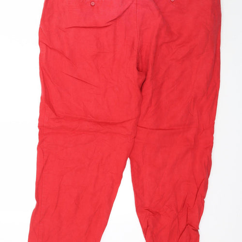 Marks and Spencer Womens Red   Trousers  Size 16 L30 in