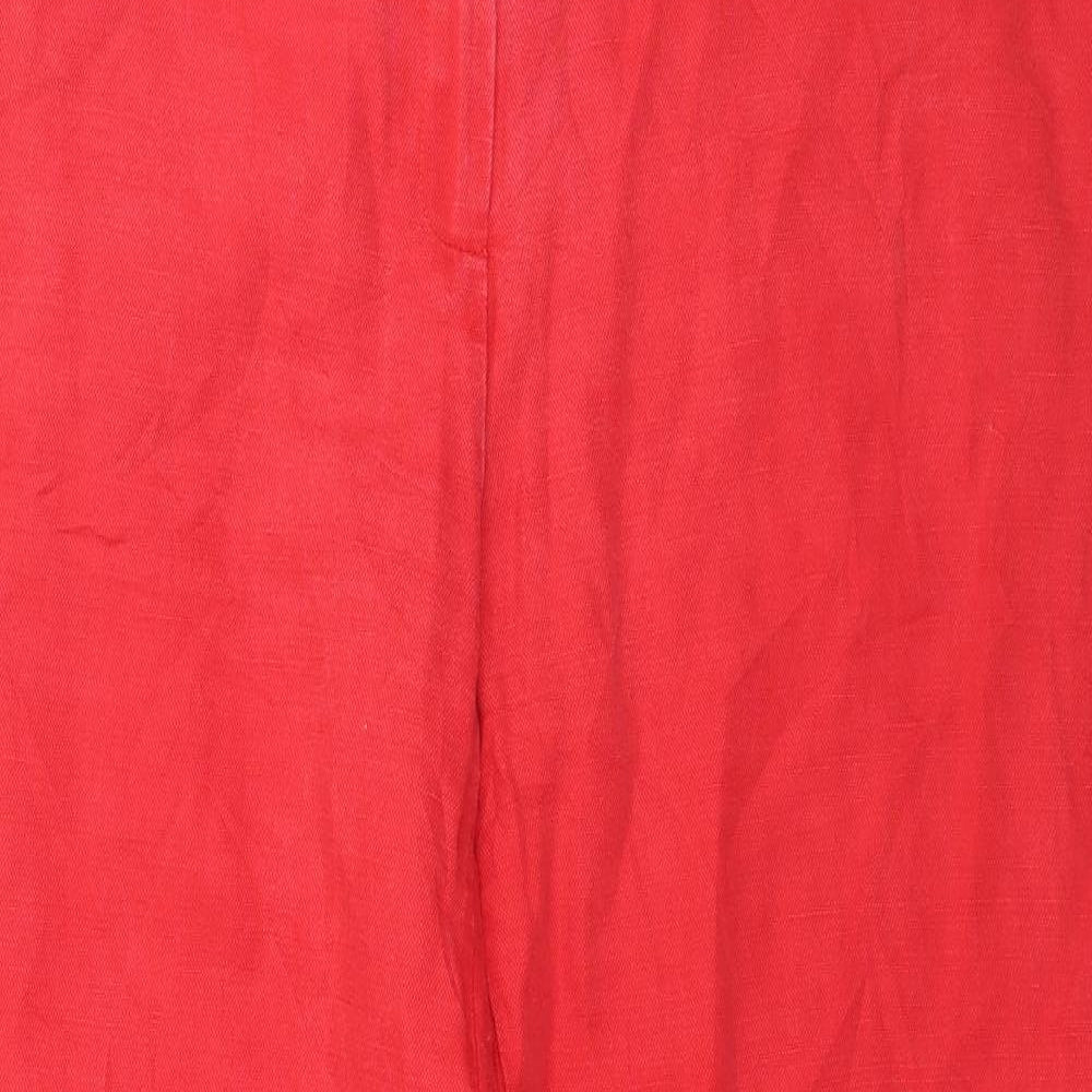 Marks and Spencer Womens Red   Trousers  Size 16 L30 in
