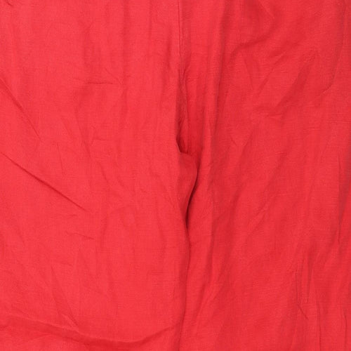 Marks and Spencer Womens Red   Trousers  Size 16 L30 in