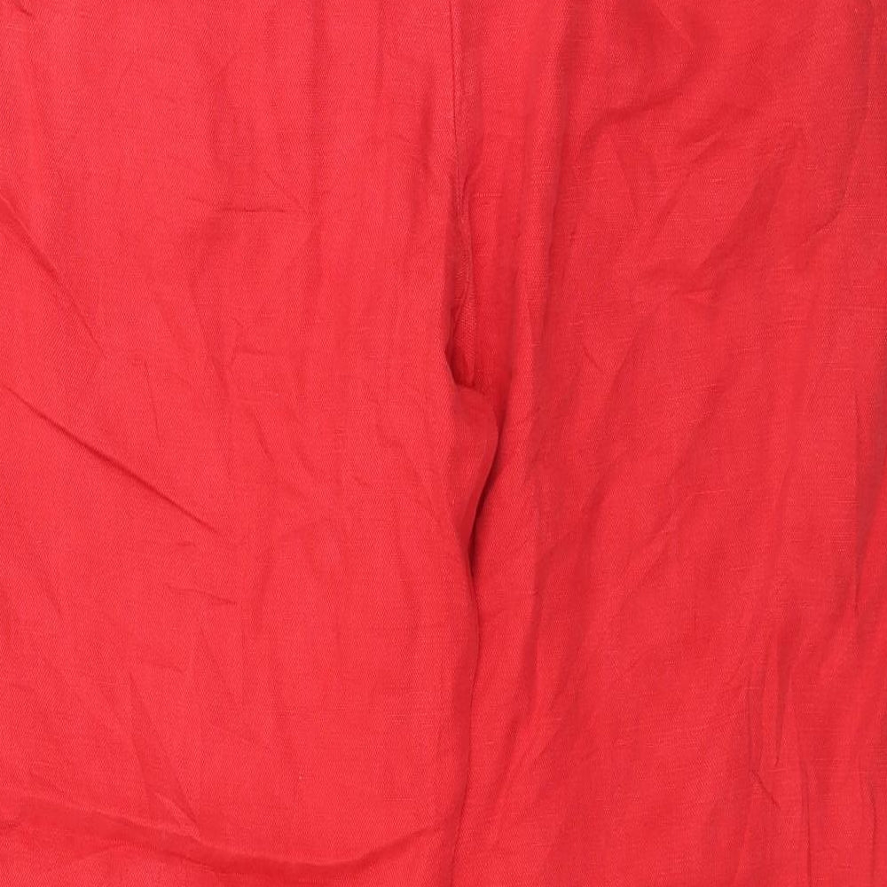 Marks and Spencer Womens Red   Trousers  Size 16 L30 in