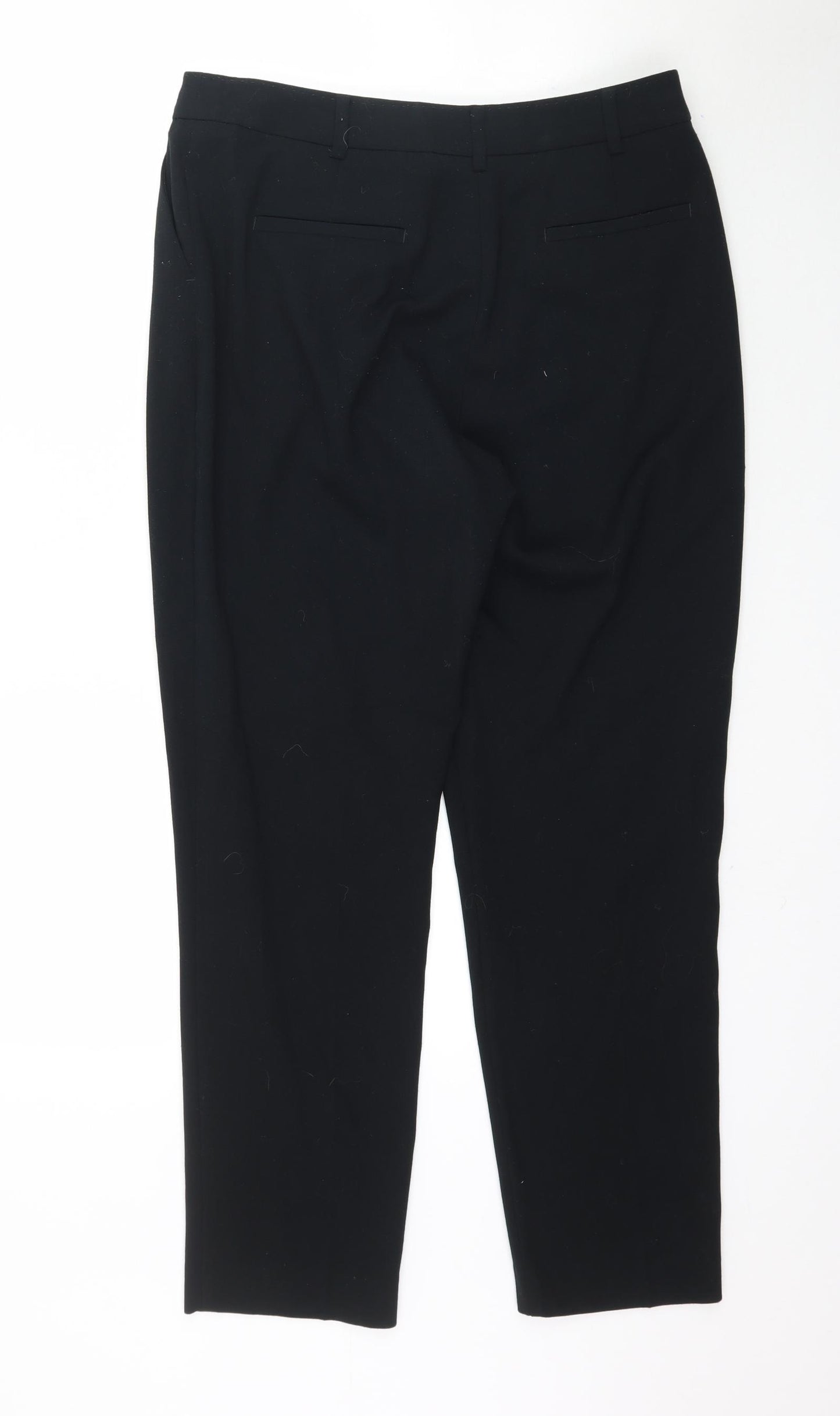 Marks and Spencer Womens Black   Trousers  Size 14 L28 in