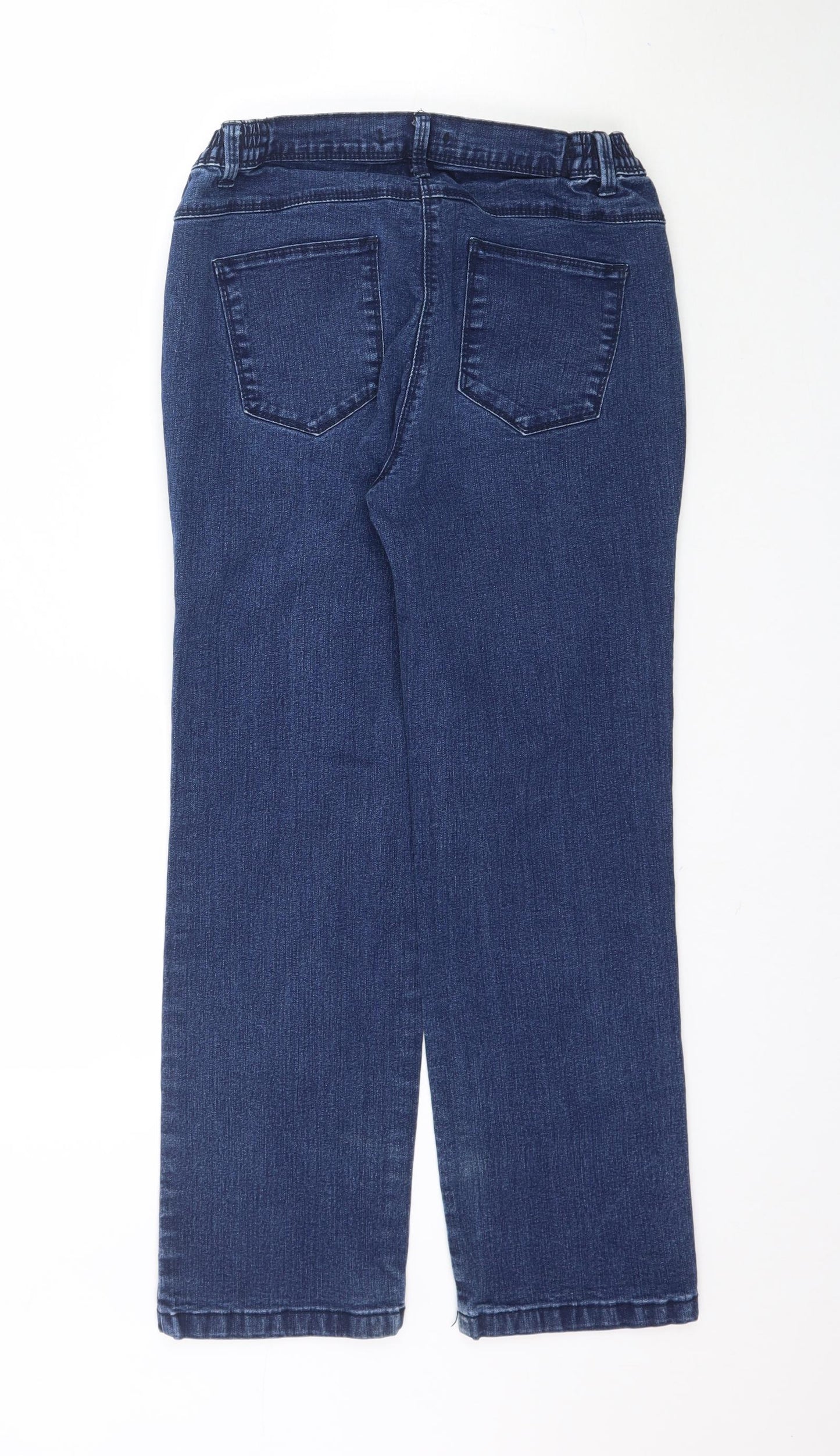 Preworn Womens Blue  Denim Straight Jeans Size 10 L26 in