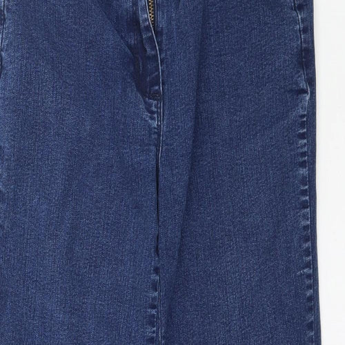 Preworn Womens Blue  Denim Straight Jeans Size 10 L26 in